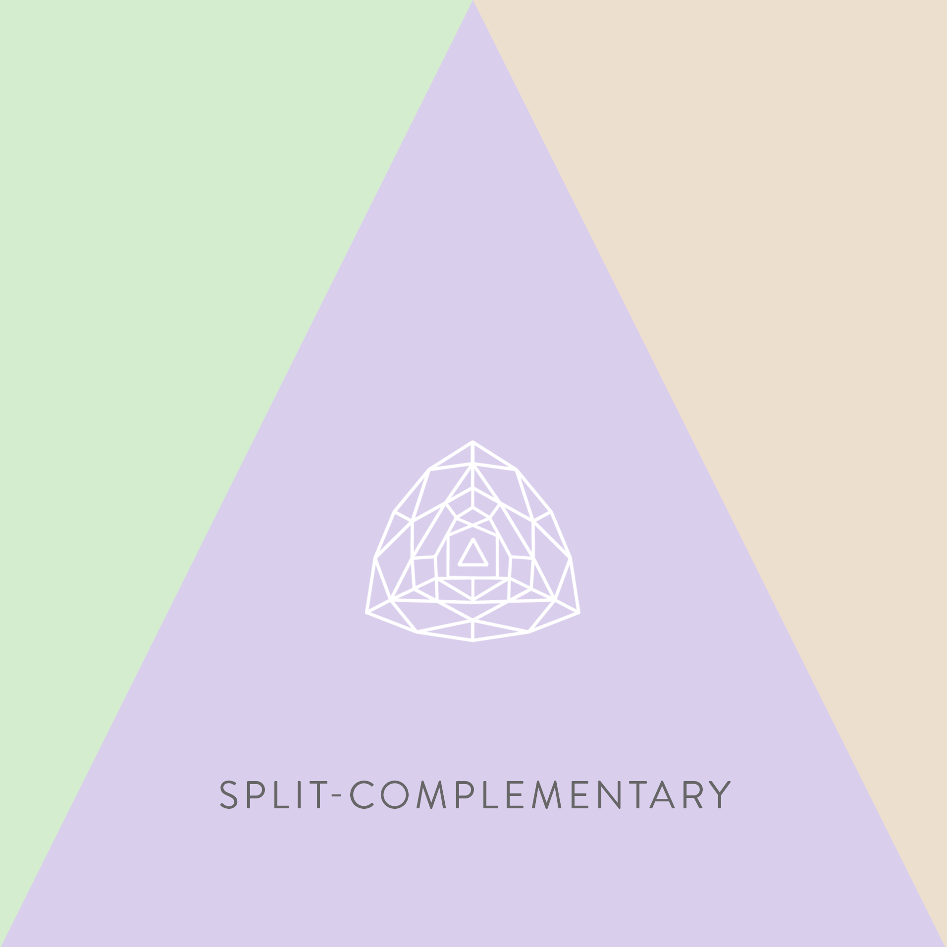 Split-Complementary Colors of the hex code daceed